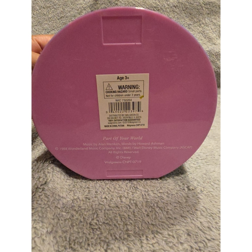 The Little Mermaid Revolving Musical Jewelry Box Ariel Part Of Your World - Picture 7 of 7